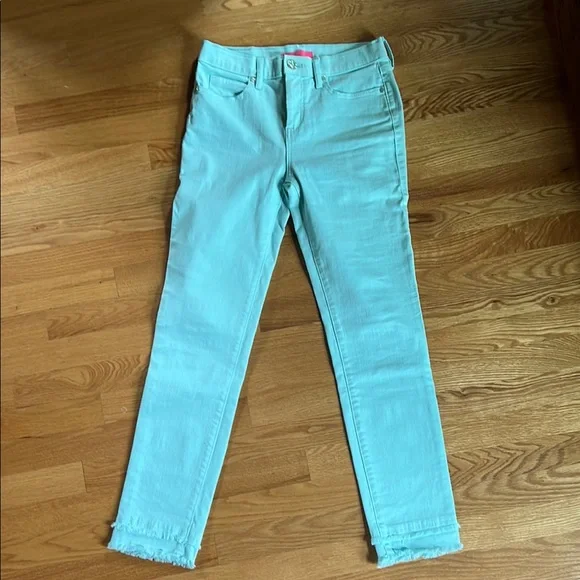 LILLY PULITZER JEANS MINT GREEN SIZE 4 - Picture 1 of 6